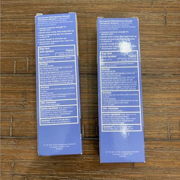 Neutrogena T/Sal Therapeutic shampoo NEW scalp build up control lot of 2 - Picture 3 of 4